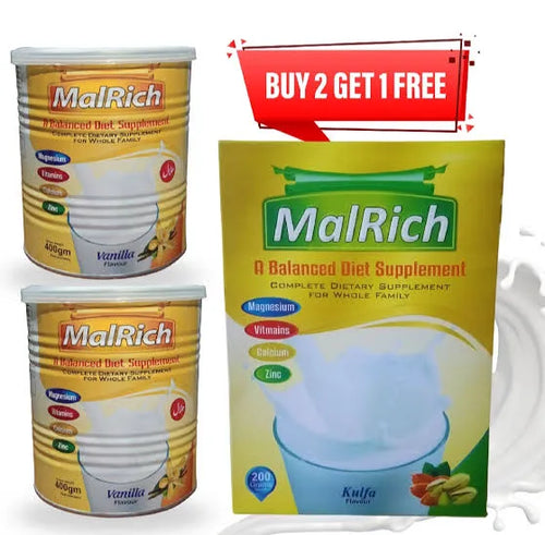 MalRich – Milk-Based Energy Supplement (2 ten 1 freee soft 200 gm)